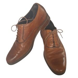 Cole Haan NikeAir C10244 Men's Leather Oxford Madison Wood Heel Size 11.5 Medium